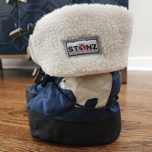 STONZ | Polar Bear Booties, Large, Toddler Baby